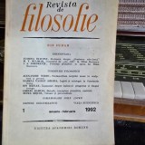 Revista de Filosofie - Nr. 1 Ianuarie-Februarie 1992