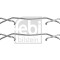 FEBI BILSTEIN 182714 Set accesorii, placute frana