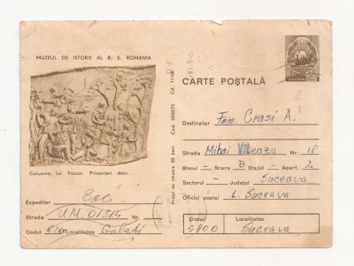RF26 -Carte Postala- Columna lui Traia, Prizonieri daci, circulata 1976 foto