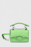 Karl Lagerfeld poseta de piele culoarea verde