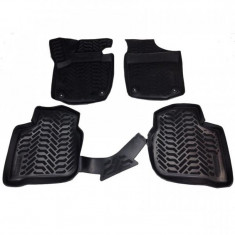 Set 4 covorase tavita culoare negru Hyundai Santa Fe III, Hyundai Grand Santa FE 2012-2018 foto