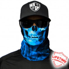 Bandana/Face Shield/Cagula/Esarfa - Skull Tech | Blue Crow, made in USA foto