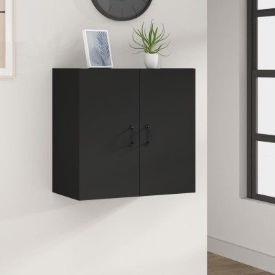 Gossi dulap de perete, negru, 60x31x60 cm, lemn prelucrat foto