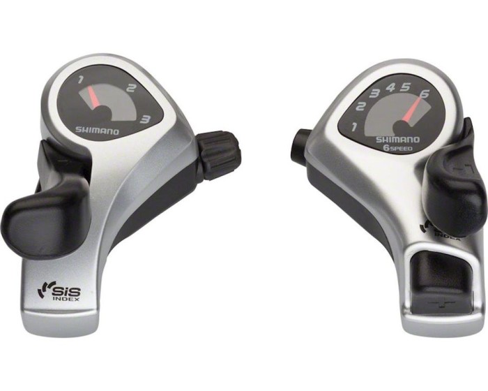 Manete De Schimbator Shimano Tourney Sl-Tx50, 6X3 (Sis) Vit., Cabluri 2050Mm/180... Cod:ESLTX50P6SAT