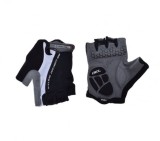 Manusi ciclism adulti, Leoshi, cu gel, culoare negru/alb, marime XL Cod:LSL3236