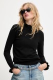 Answear.LAB pulover de cașmir culoarea negru, light, cu turtleneck
