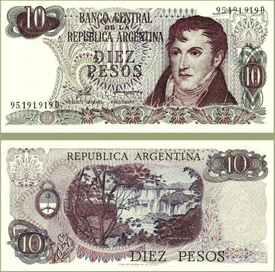 Argentina 1976 - 10 pesos UNC foto
