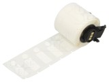 Etichetă albă Brady M6-120-499 două piese &Oslash;9,53mm pentru cablu 2-3mm, temperatură -40&divide;90&deg;C