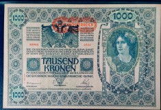 IMPERIUL AUSTRO-UNGAR -1000 COROANE -1902-R21-?UNC foto