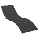 Cumpara ieftin Perna de sezlong, negru, 200x50x3 cm, textil oxford