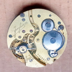 C980-Mecanism Junghans 15 ceas buzunar vechi anii 1900 nefunctional.