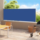 Cumpara ieftin Copertină laterală retractabilă terasă, albastru, 220x500 cm