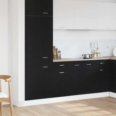 vidaXL Dulap Inferior cu Sertar cu raft Stejar negru 40 x 46 x 81.5 cm 863247 foto