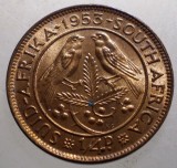 J.320 AFRICA DE SUD SOUTH AFRICA ELIZABETH II 1/4 PENNY 1953 AUNC