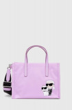 Karl Lagerfeld poseta culoarea violet