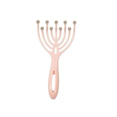 Dispozitiv pentru masaj capilar, 9 gheare, roz, 19 cm