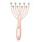Dispozitiv pentru masaj capilar, 9 gheare, roz, 19 cm