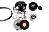 Pompa apa + Set curea transmisie cu caneluri BMW 1, 3, 5, X1, X3 Motor 116 d, 118 d, 120 d, 123 d, 2.0 sd, 316 d, 318 d, 320 d, 320 d xDrive, 520 d,