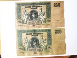 Rusia-Rostov Lot 4 x 250 Ruble 1918 Razboiul Civil,bancnotele din imagini,pret per lot,nu se vand separat/la bucata