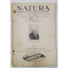 NATURA , REVISTA PENTRU RASPANDIREA STIINTELOR , Nr. 2 , 1935
