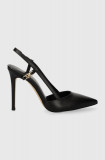 MICHAEL Michael Kors stilettos de piele Veronica culoarea negru, 40H3VRHP1L