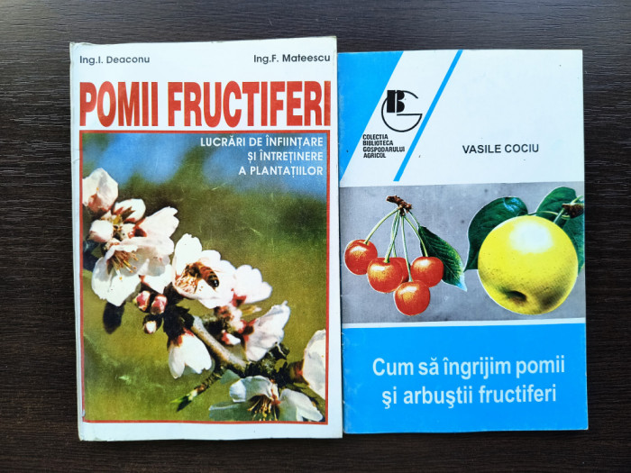 Lot 2 carti despre ingrijirea pomilor fructiferi / R5P5S