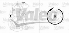 Starter FIAT ALBEA (178) (1996 - 2009) VALEO 458204 foto