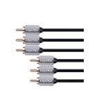 Cablu 3x RCA audio 3m Profesional Kruger&amp;Matz, KRUGER And MATZ