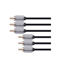 Cablu 3x RCA audio 3m Profesional Kruger&amp;Matz