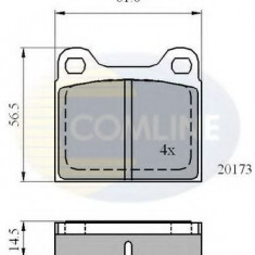 Set placute frana,frana disc ALFA ROMEO GIULIETTA (116) (1977 - 1985) COMLINE CBP0731