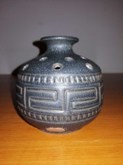 Vaza mica de flori vintage ceramica perforata vaza Ikebana Brandi Suedia