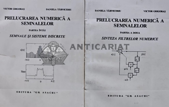 Prelucrarea numerica a semnalelor Vol. 1-2 - 1995 - Daniela Tarniceriu (AS214)