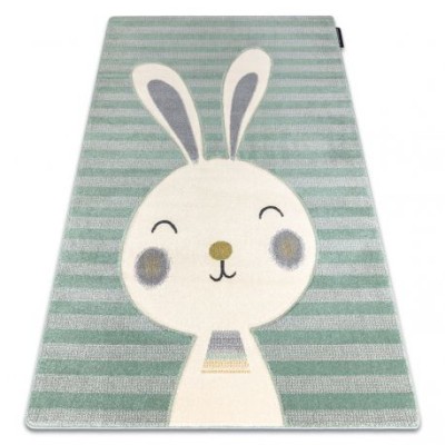 Covor PETIT RABBIT iepure verde, 140x190 cm foto
