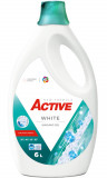 Detergent lichid pentru rufe albe Active, 6 litri, 120 spalari