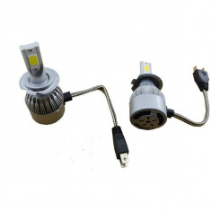 Set becuri LED auto soclu H7 cu lumina alba,C6 36W/3800LM