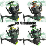 Set 4 Mulinete QFB 6000, cu 6 rulmenti