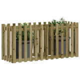 Pat &icirc;naltat gradina design gard 150x50x70 cm lemn impregnat pin GartenMobel Dekor, vidaXL