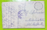 E541-WW1-FELDPOST 1917 CARTE POSTALA MILITARA CU STAMPILE SPECIALE.