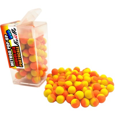 Method Pop Up FISH PRO Duo, Orange Yellow, Choco Porto, 6mm, 85buc foto