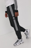 Adidas Originals Pantaloni bărbați, culoarea negru, model drept