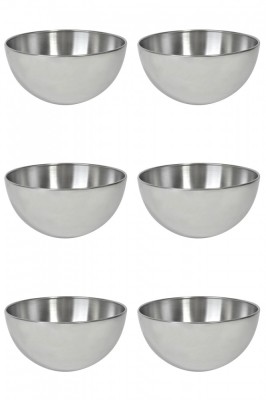 Set boluri, 6 piese, 900 ml, Metal, Argintiu foto