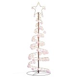 vidaXL Pom de Crăciun cu LED-uri 100 LED-uri alb cald 150 cm 3318563