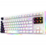 Cumpara ieftin Tastatura Gaming Aqirys Aludra TKL, Gateron G Pro 2.0 Red, Alb