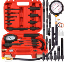 Set tester de compresie pentru motoare diesel, 19 piese Verke foto