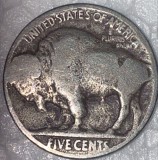 FIVE CENTS BUFFALO NICKEL / PIESA DIN IMAGINI(An greu lizibil)1936?, America de Nord