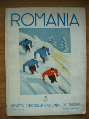ROMANIA - REVISTA OFICIULUI NATIONAL DE TURISM - an II, nr. 2, februarie 1937 foto