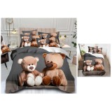 Cumpara ieftin Lenjerie de pat din Bumbac finet cu imprimeu 3D INN1020