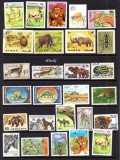 Fauna, lot uzat, stampilat