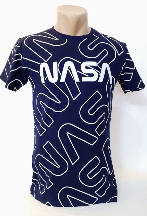 Tricou barbați imprimeu nasa - S