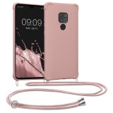 Husa Kwmobile pentru Huawei Mate 20, Silicon, Roz, 59006.154, Textil, Carcasa